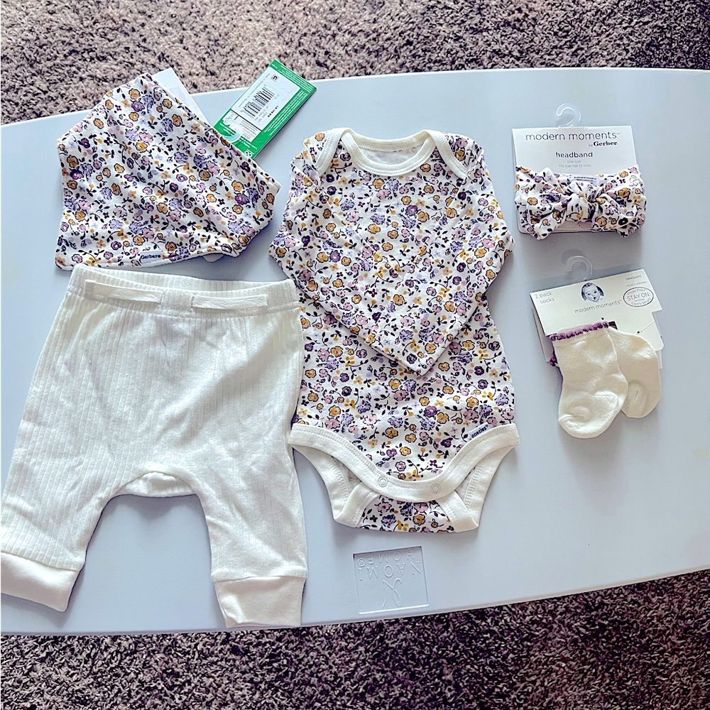 Baby girl 5 piece outfit. Brand new with Tags.